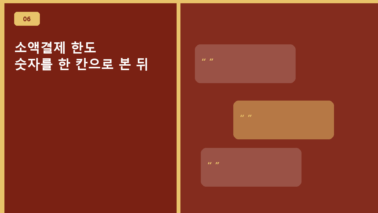 소액결제 한도, 숫자를 한 칸으로 본 뒤